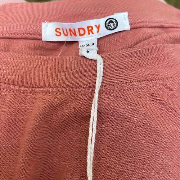 Sundry Bodycon Lantern Long Sleeve Stretch Faded Rose Mini Stretchy Dress Sz Sm - Picture 5 of 10